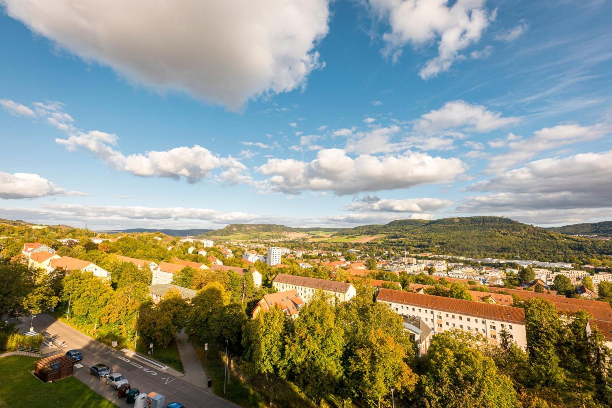 Phänomenaler Blick über Jena - Apartment mit Balkon und Netflix Exterior foto